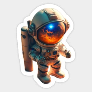 Astronaut Cat Sticker